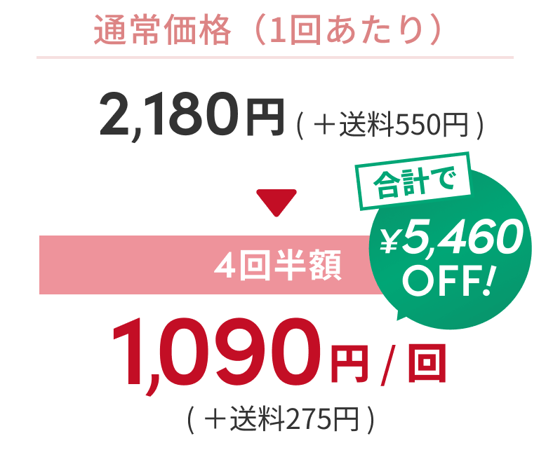 ベーシックプラン 4回半額