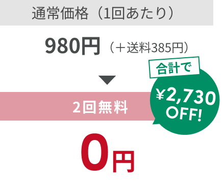 お試しプラン 2回無料