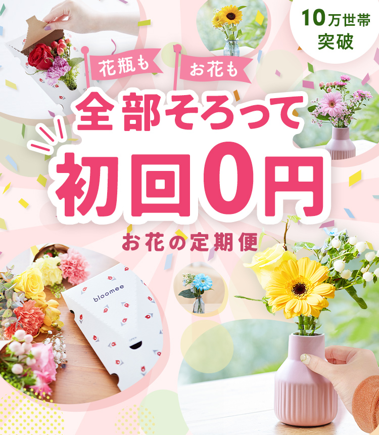 届くたび、元気をもらえる。お花の定期便・サブスク　ブルーミー（bloomee）