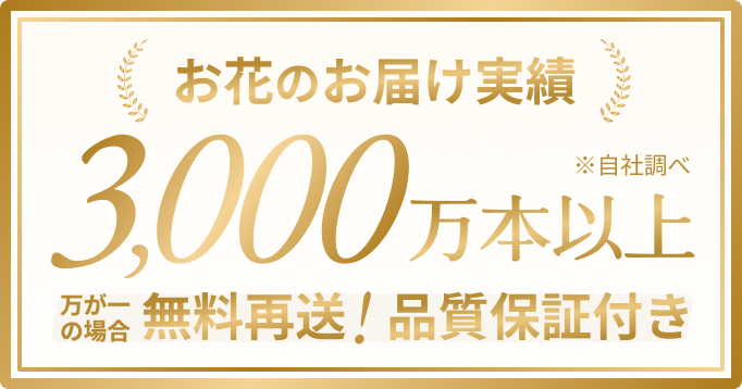 お花のお届け実績
