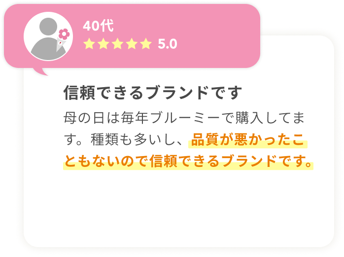 信頼できるブランド